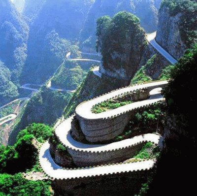 winding road China