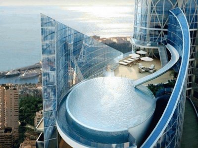 multimillion dollar water slide penthouse