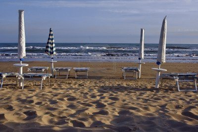 end of summer on the beach