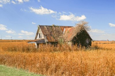 abandoned farmhouse