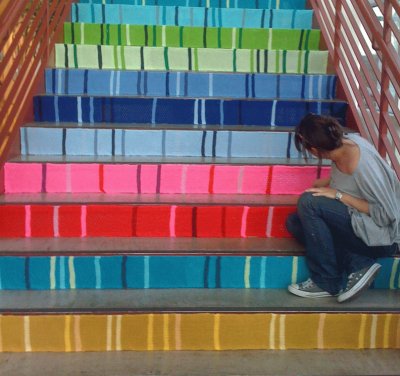 colorful stairs