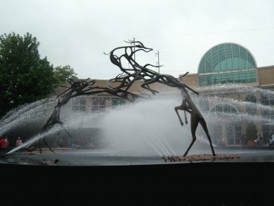 gazelle fountain Philadelphia zoo