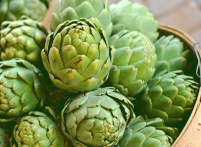 basket of artichokes