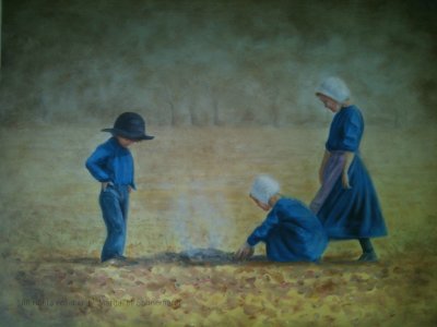 Amish children at play