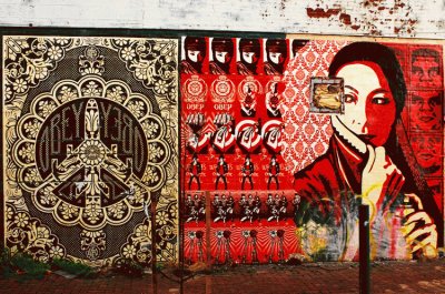 Shepard Fairey mural