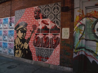 Shepard Fairey mural  Philadelphia