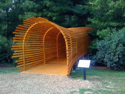 funnel entrance to arboretum