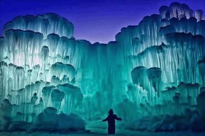 ice cliffs