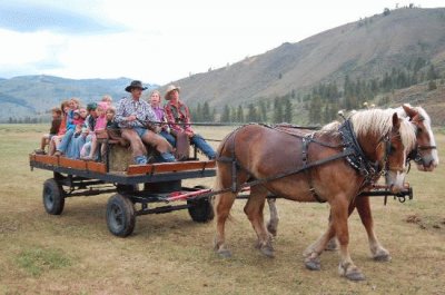 hay ride out West