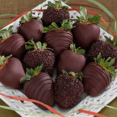 chocolate and strawberries