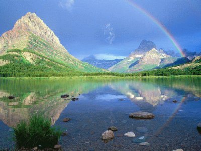 rainbow at high altitude