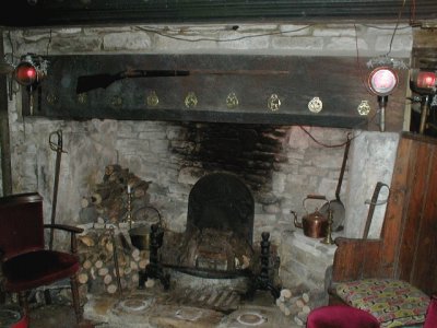 Ancient Ram Inn fireplace