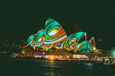 Sydney Opera House light show