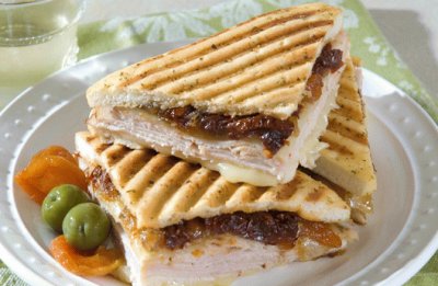 apricot turkey panini