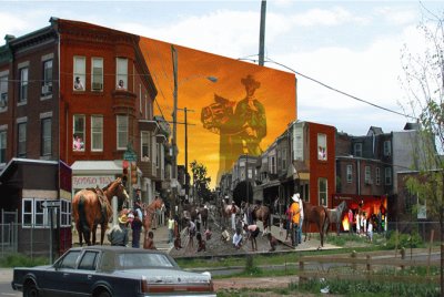 mural arts horseman