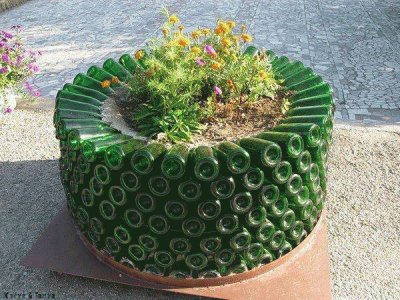 bottle planter