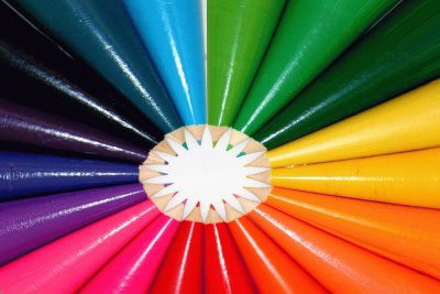 Warped pencil rainbow