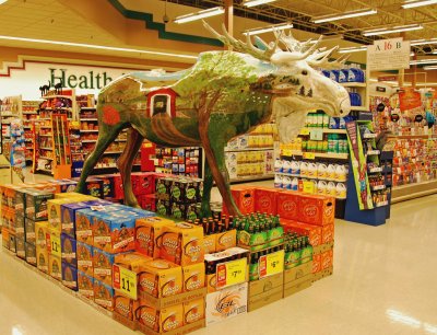 פאזל של Moose in supermarket