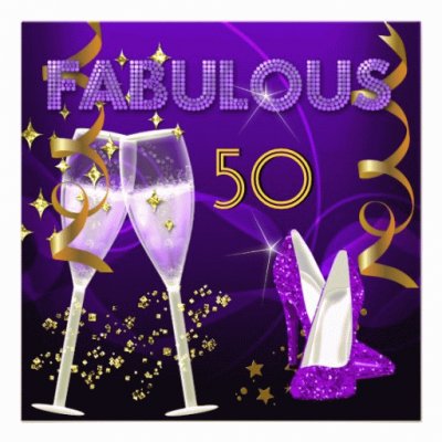 Fabulous 50 Party Invitation