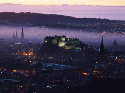 Purple Haze Over Edinburgh Castle