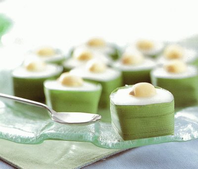 Thai Pudding with Coconut topping