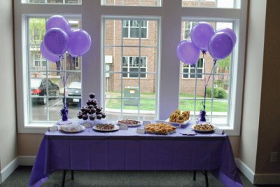 Purple Party Table