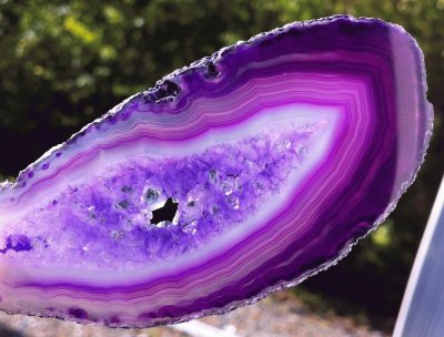 Natural Purple Agate Slice