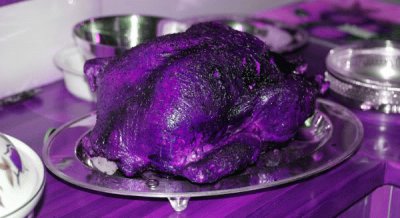 Purple Thanksgiving Turkey