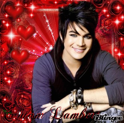 adam lambert with love in the backround