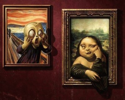 el grito y la mona lisa