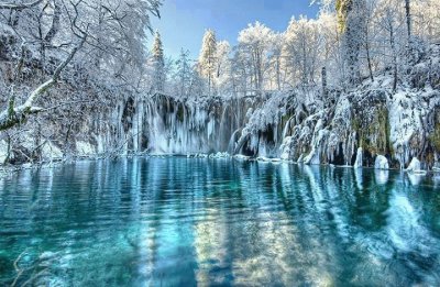 Lago no Parque nacional - Croacia