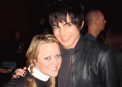 adam lambert with a girl