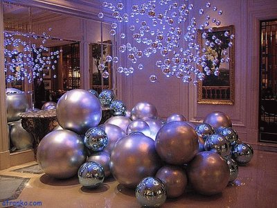 Decorating with Purple Pearl Balls