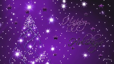 â™¥ Purple Happy Holidays to All of You â™¥