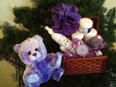 Lavender Christmas Gift Basket