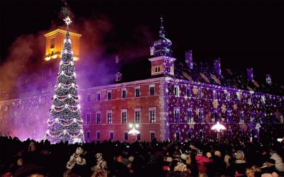 Christmas on Royal Treaty Street-Warsaw