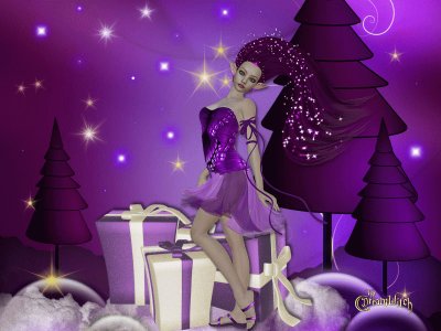 Very Purple Christmas-Art