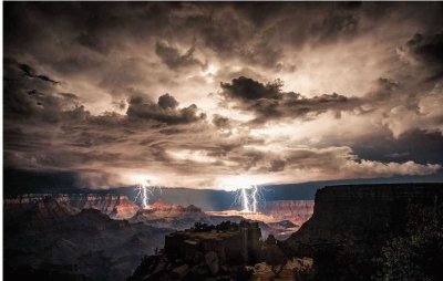 Grand Canyon storm.