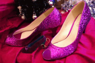 Sparkley Christmas Glitter Shoes