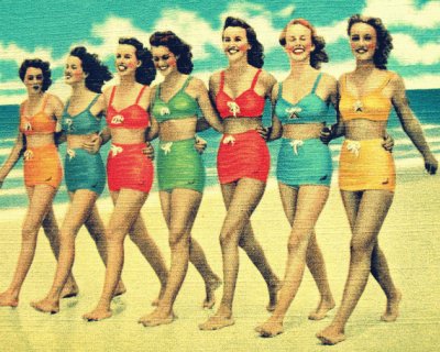 Retro Beach Babes