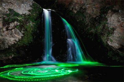 Neon Waterfall-Northern California