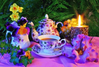 Romantic Evening Tea Setting