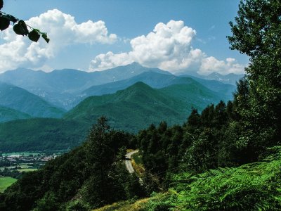 Bike ride in the Alps