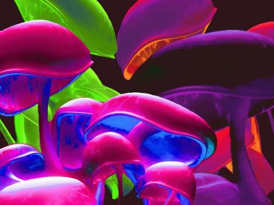 Colorful Mushrooms