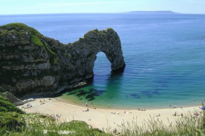 Rare fine day Durdle Door Dorset