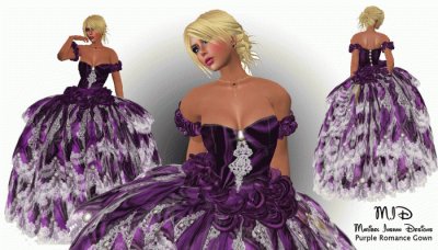 Purple Romance Gown