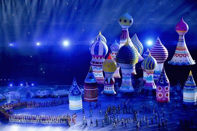 St Basil Cathedral Helium Display- 2014 Sochi