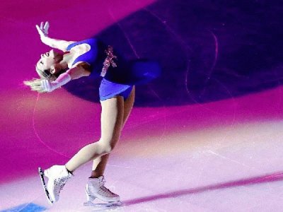 Figure Skater in Purple-2014 Winter Games