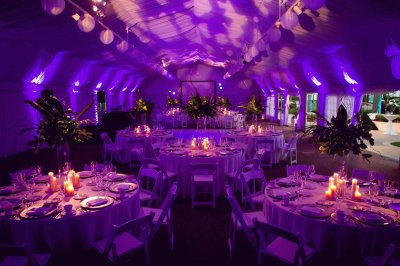 Magenta Reception Tent