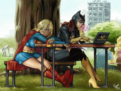 batgirl y supergirl